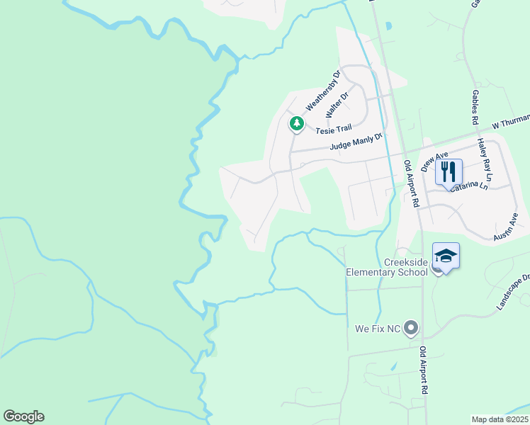map of restaurants, bars, coffee shops, grocery stores, and more near Lefringhouse Lane in New Bern