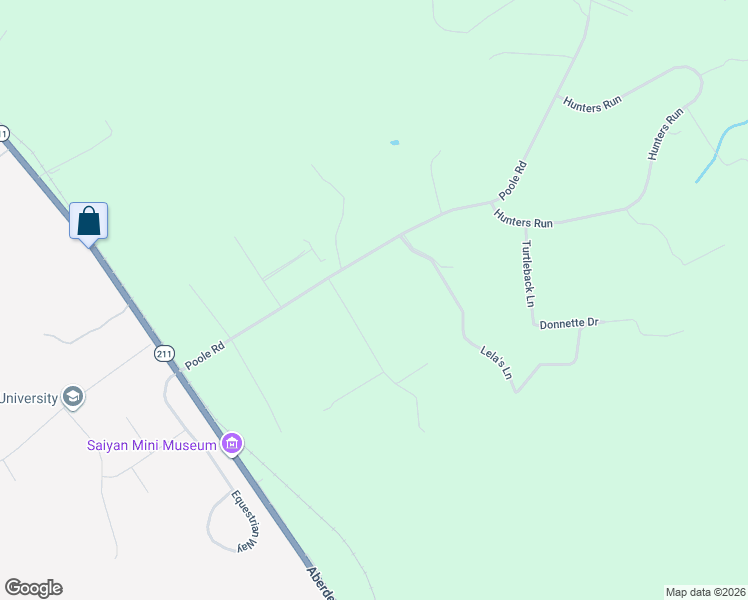 map of restaurants, bars, coffee shops, grocery stores, and more near 690 Poole Road in Raeford