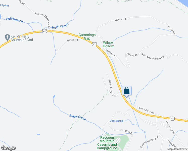 map of restaurants, bars, coffee shops, grocery stores, and more near 303 Kelly's Ferry Place in Chattanooga