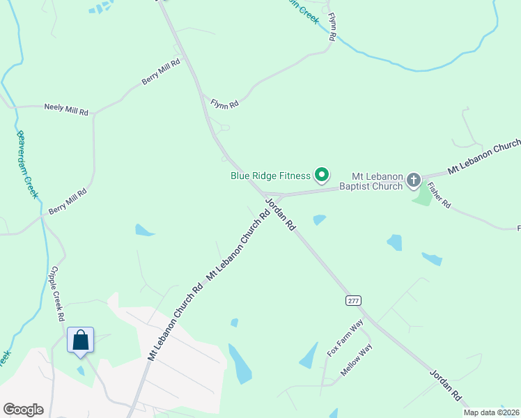 map of restaurants, bars, coffee shops, grocery stores, and more near 4132 Jordan Road in Greer