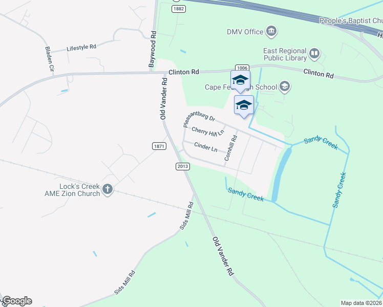 map of restaurants, bars, coffee shops, grocery stores, and more near 4133 Pleasantburg Drive in Fayetteville