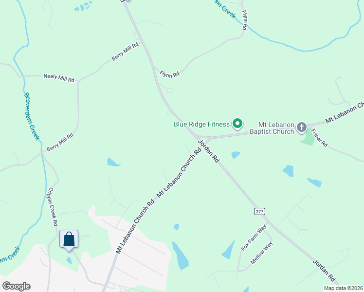 map of restaurants, bars, coffee shops, grocery stores, and more near 495 Mount Lebanon Church Road in Greer