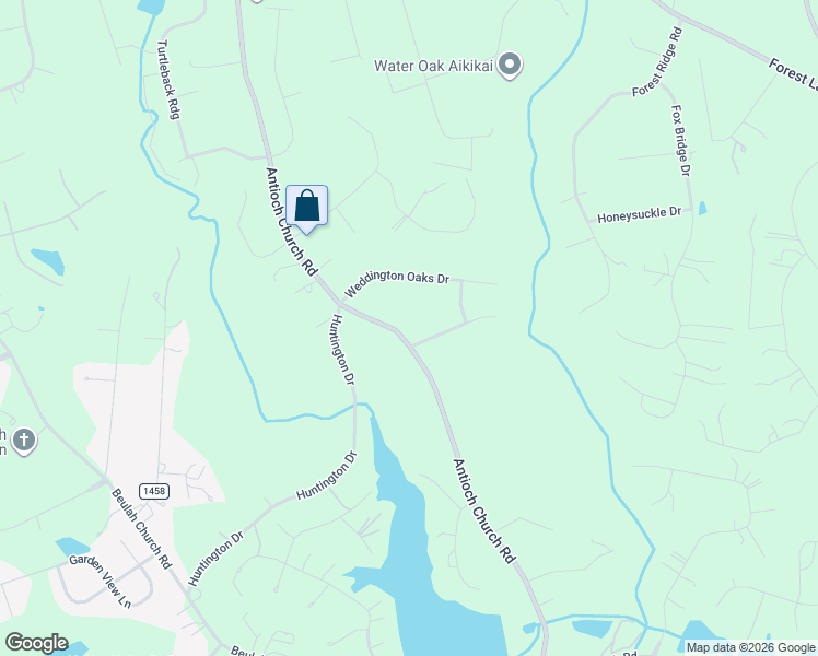 map of restaurants, bars, coffee shops, grocery stores, and more near 4019 Antioch Church Road in Matthews