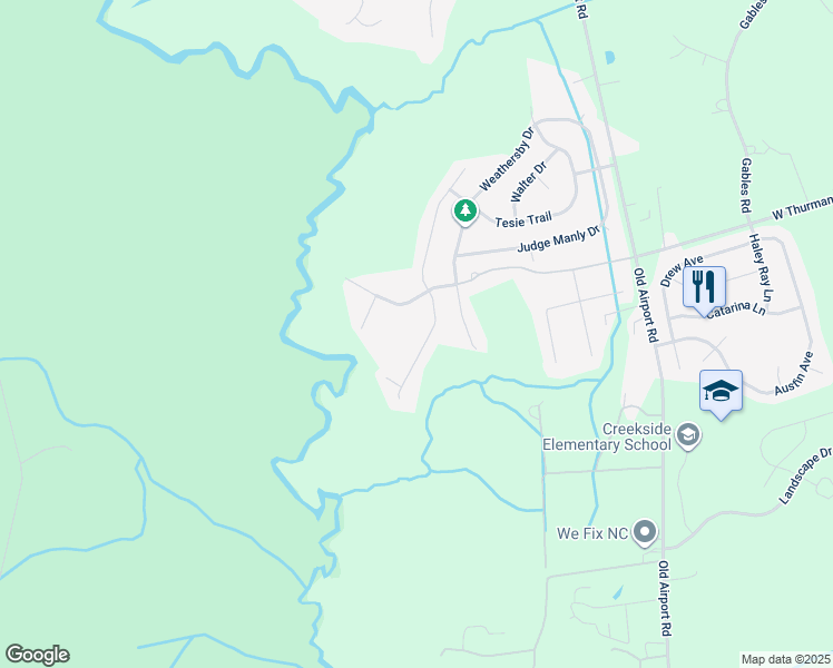map of restaurants, bars, coffee shops, grocery stores, and more near 3402 Lefringhouse Lane in New Bern