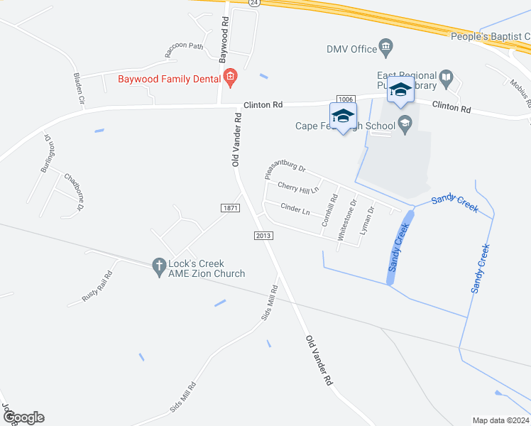 map of restaurants, bars, coffee shops, grocery stores, and more near 4300 Pleasantburg Drive in Fayetteville