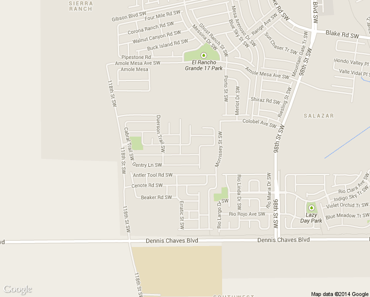 map of restaurants, bars, coffee shops, grocery stores, and more near 10701 Mcmichael Lane Southwest in Albuquerque