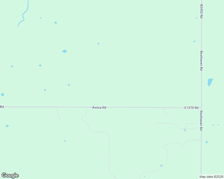 map of restaurants, bars, coffee shops, grocery stores, and more near E1370 Road in Asher
