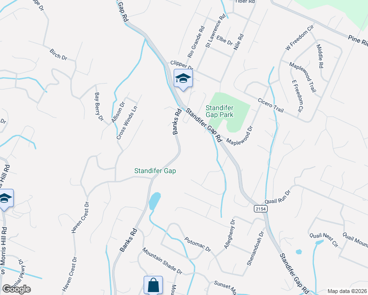 map of restaurants, bars, coffee shops, grocery stores, and more near 8400 Standifer Gap Road in Chattanooga