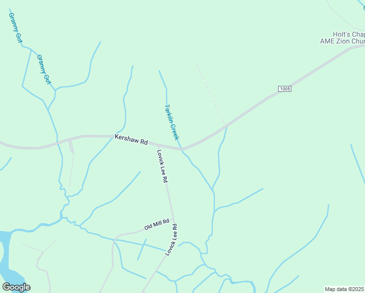 map of restaurants, bars, coffee shops, grocery stores, and more near 4042 Kershaw Road in Oriental