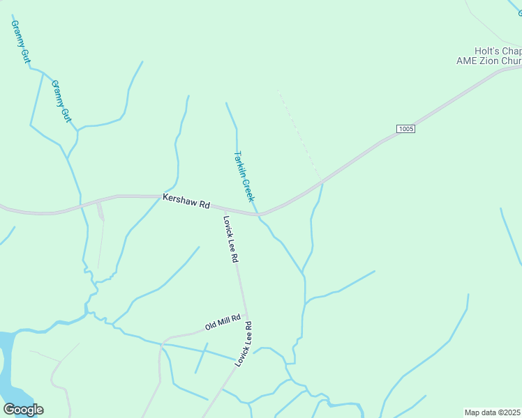 map of restaurants, bars, coffee shops, grocery stores, and more near 4042 Kershaw Road in Oriental