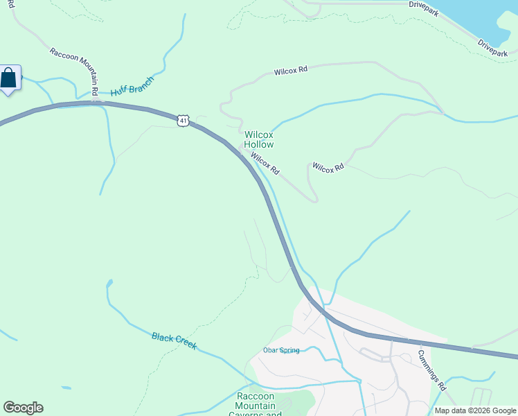 map of restaurants, bars, coffee shops, grocery stores, and more near 4570 Cummings Highway in Chattanooga