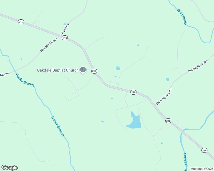 map of restaurants, bars, coffee shops, grocery stores, and more near North Carolina 218 in Peachland