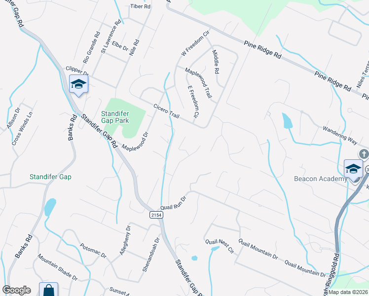 map of restaurants, bars, coffee shops, grocery stores, and more near 2524 Woodthrush Drive in Chattanooga