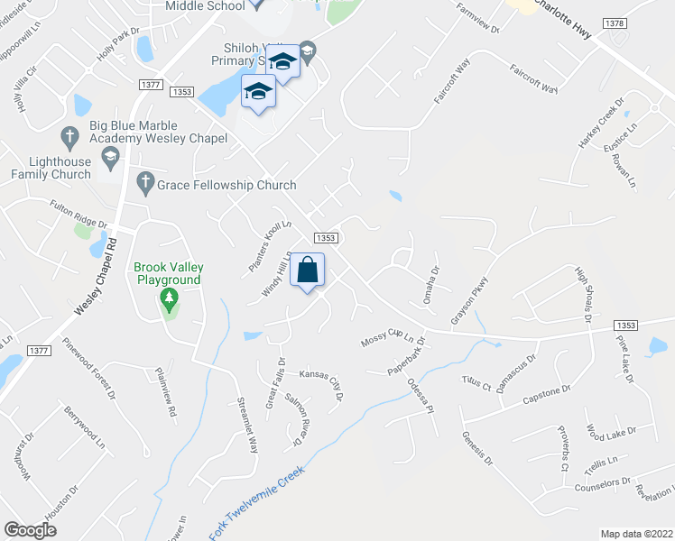 map of restaurants, bars, coffee shops, grocery stores, and more near 1017 Sunlight Path Drive in Monroe