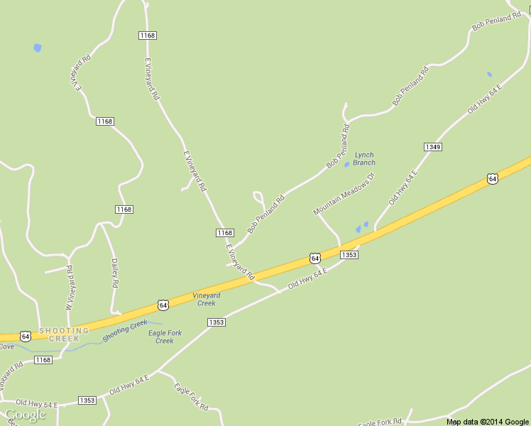 map of restaurants, bars, coffee shops, grocery stores, and more near 177 Bob Penland Road in Hayesville