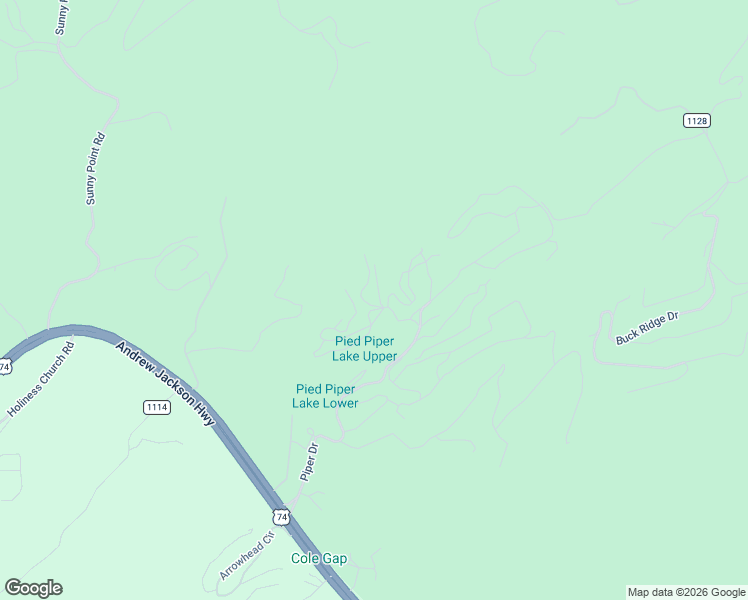 map of restaurants, bars, coffee shops, grocery stores, and more near 125 Wolf Print Ridge in Murphy