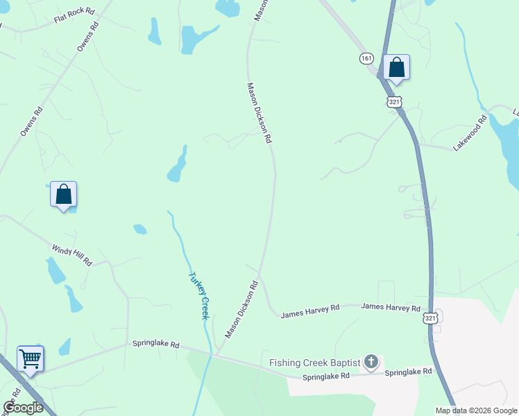 map of restaurants, bars, coffee shops, grocery stores, and more near 565 Mason Dickson Road in York