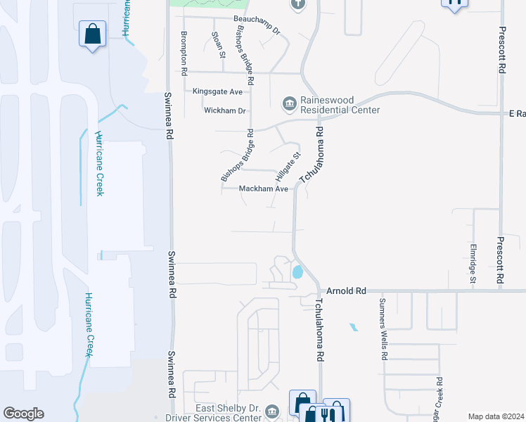 map of restaurants, bars, coffee shops, grocery stores, and more near 4265 Hillgate Cove in Memphis