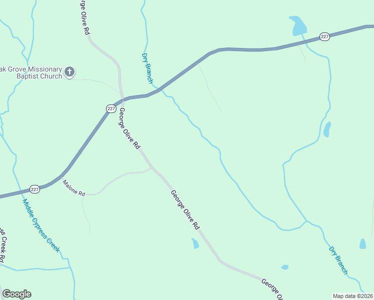 map of restaurants, bars, coffee shops, grocery stores, and more near 3421 George Olive Road in Iron City