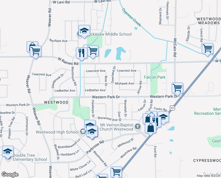 map of restaurants, bars, coffee shops, grocery stores, and more near 739 Mohawk Avenue in Memphis