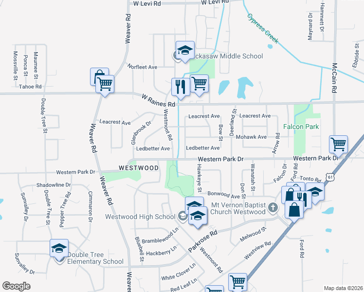 map of restaurants, bars, coffee shops, grocery stores, and more near 815 Mohawk Avenue in Memphis
