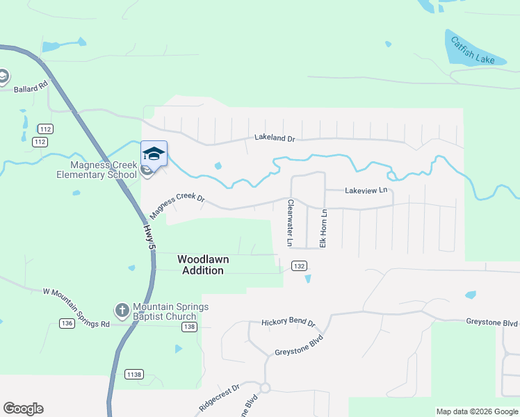 map of restaurants, bars, coffee shops, grocery stores, and more near 58 Magness Creek Drive in Cabot