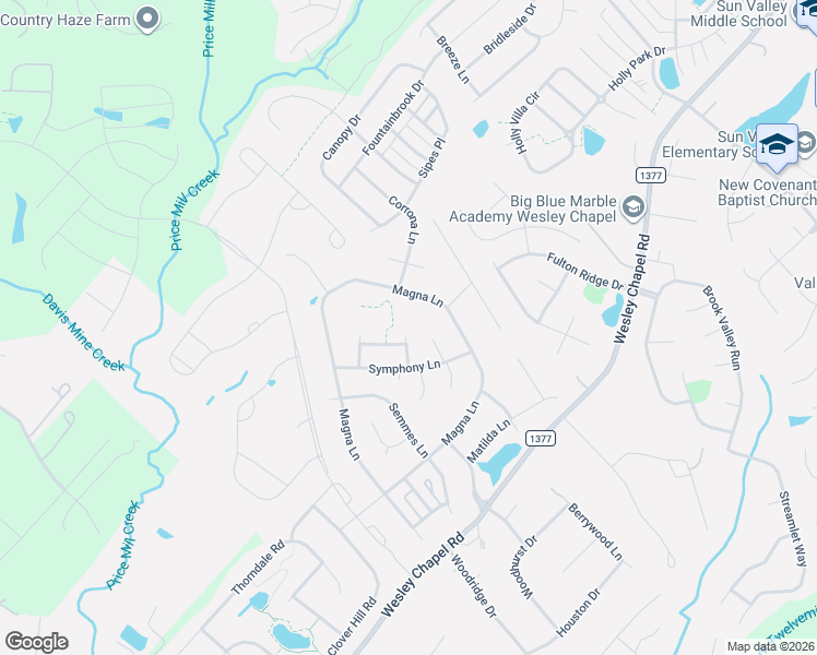 map of restaurants, bars, coffee shops, grocery stores, and more near 6006 Magna Lane in Indian Trail