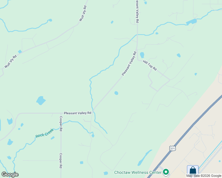 map of restaurants, bars, coffee shops, grocery stores, and more near Pleasant Valley Road in Poteau