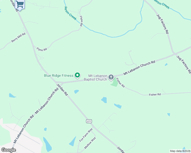 map of restaurants, bars, coffee shops, grocery stores, and more near 547 Mount Lebanon Church Road in Greer