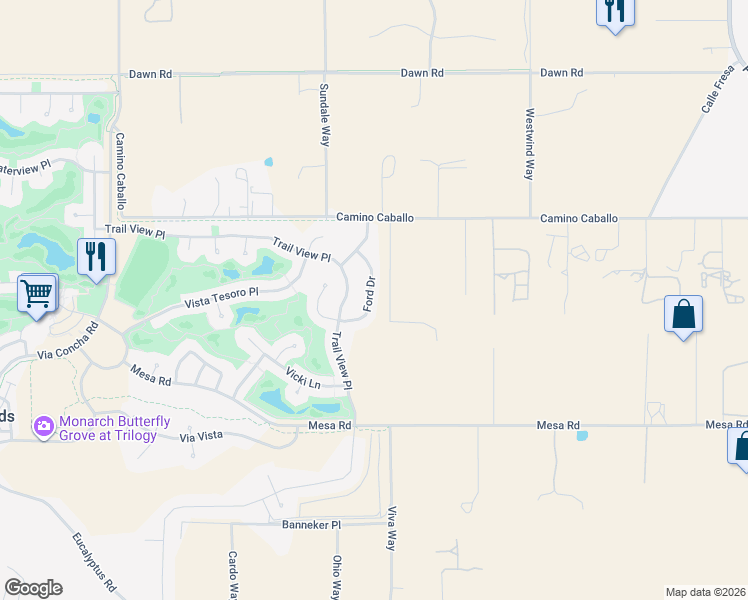 map of restaurants, bars, coffee shops, grocery stores, and more near 1071 Ford Drive in Nipomo