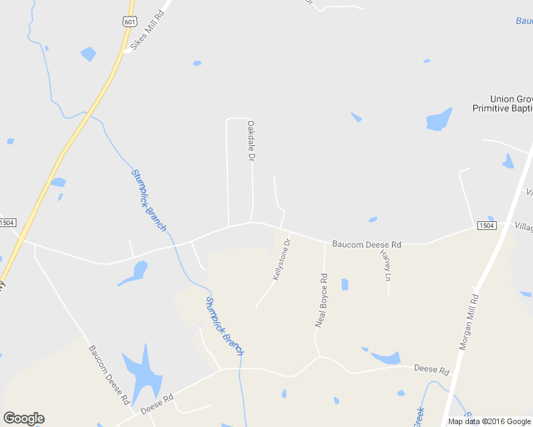 map of restaurants, bars, coffee shops, grocery stores, and more near 505 Baucom Deese Road in Unionville