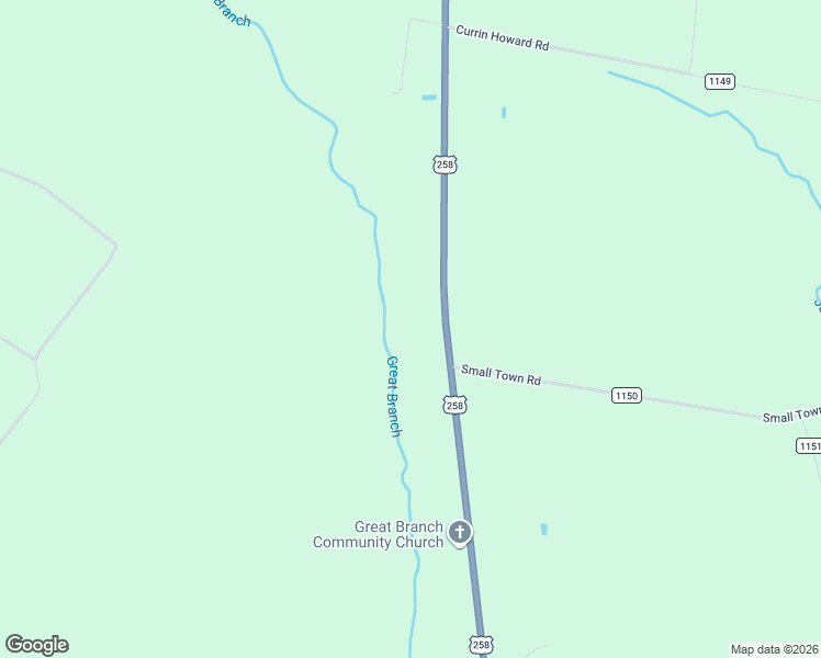 map of restaurants, bars, coffee shops, grocery stores, and more near 1799 U.S. 258 in Pink Hill