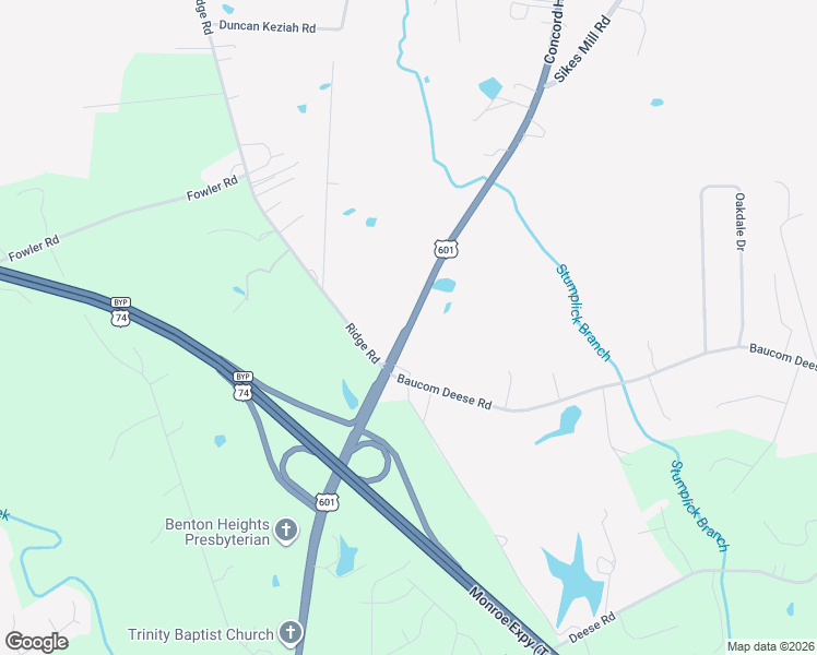 map of restaurants, bars, coffee shops, grocery stores, and more near 2943 Concord Highway in Unionville
