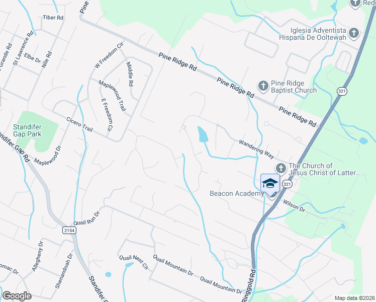 map of restaurants, bars, coffee shops, grocery stores, and more near 3117 Reflection Lane in Ooltewah