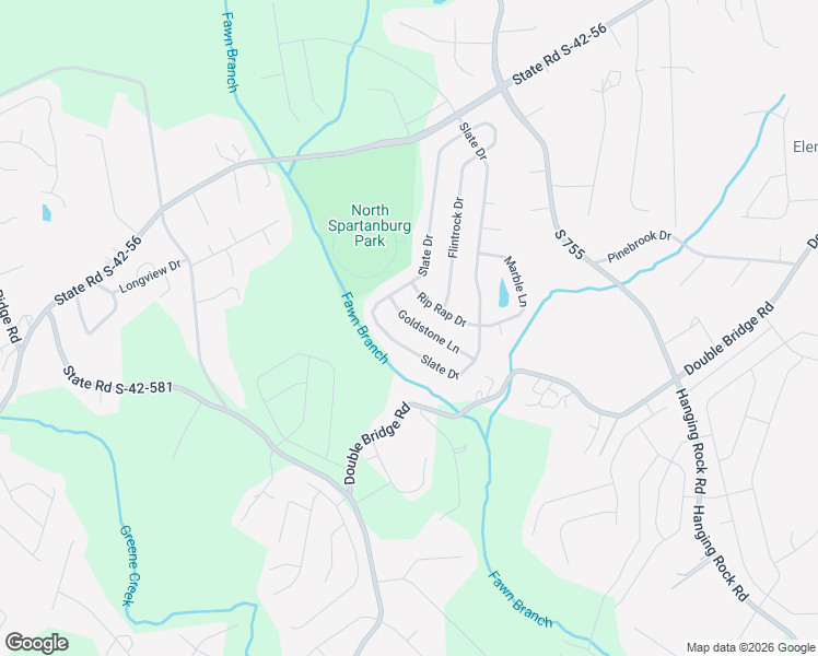 map of restaurants, bars, coffee shops, grocery stores, and more near 360 Slate Drive in Boiling Springs