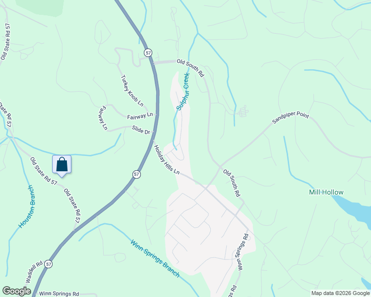 map of restaurants, bars, coffee shops, grocery stores, and more near 140 Bogey Loop in Counce