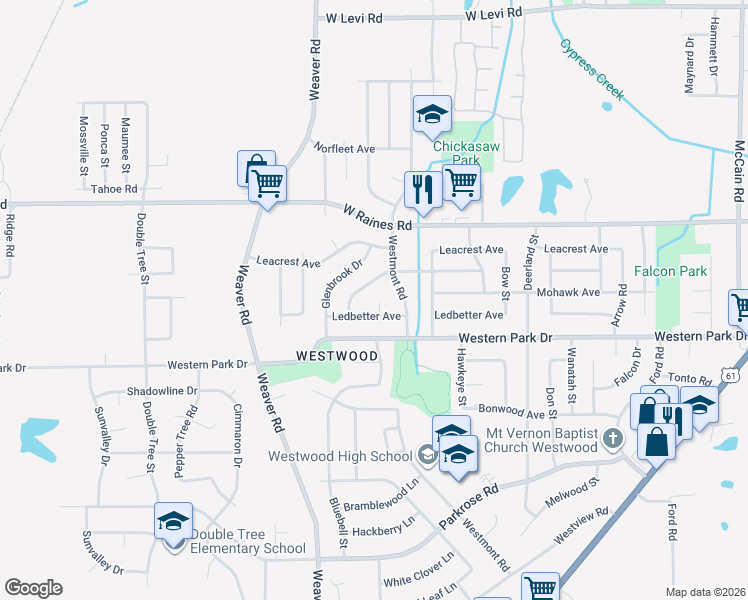 map of restaurants, bars, coffee shops, grocery stores, and more near 917 Pawnee Avenue in Memphis