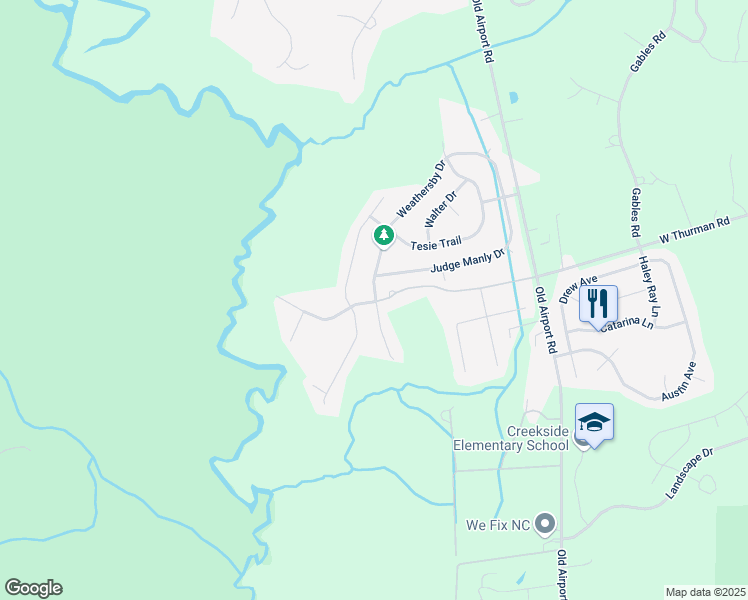 map of restaurants, bars, coffee shops, grocery stores, and more near 3006 Weathersby Drive in New Bern