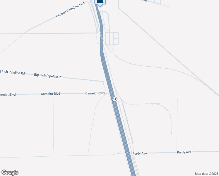map of restaurants, bars, coffee shops, grocery stores, and more near Sierra Highway in Mojave
