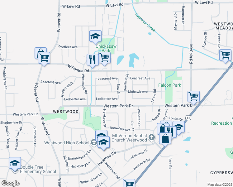 map of restaurants, bars, coffee shops, grocery stores, and more near 739 Mohawk Avenue in Memphis