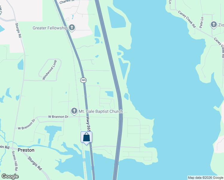 map of restaurants, bars, coffee shops, grocery stores, and more near 42 Wilma Lane in Conway
