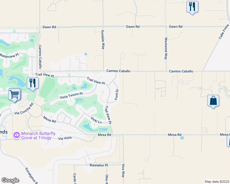 map of restaurants, bars, coffee shops, grocery stores, and more near 1064 Ford Drive in Nipomo