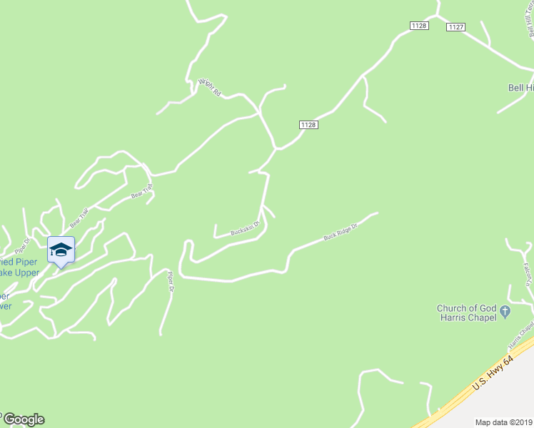 map of restaurants, bars, coffee shops, grocery stores, and more near 249 Buck Ridge Drive in Murphy
