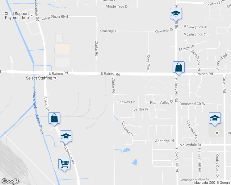 map of restaurants, bars, coffee shops, grocery stores, and more near 5656 Ballenmoor Drive in Memphis