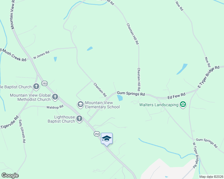 map of restaurants, bars, coffee shops, grocery stores, and more near 648 Gum Springs Road in Taylors