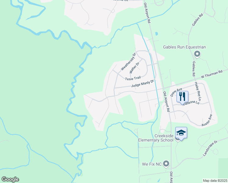 map of restaurants, bars, coffee shops, grocery stores, and more near 3006 Weathersby Drive in New Bern