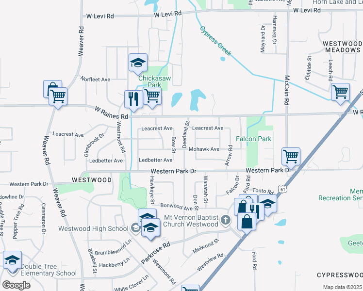 map of restaurants, bars, coffee shops, grocery stores, and more near 739 Mohawk Avenue in Memphis