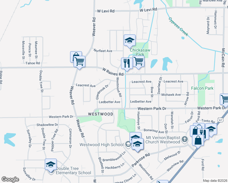map of restaurants, bars, coffee shops, grocery stores, and more near 917 Pawnee Avenue in Memphis