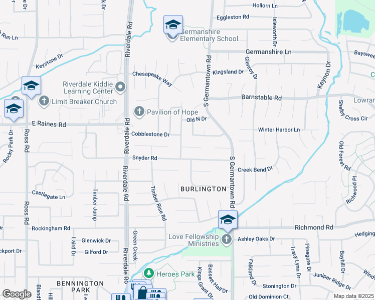 map of restaurants, bars, coffee shops, grocery stores, and more near 7115 Falls Hollow Cove in Memphis