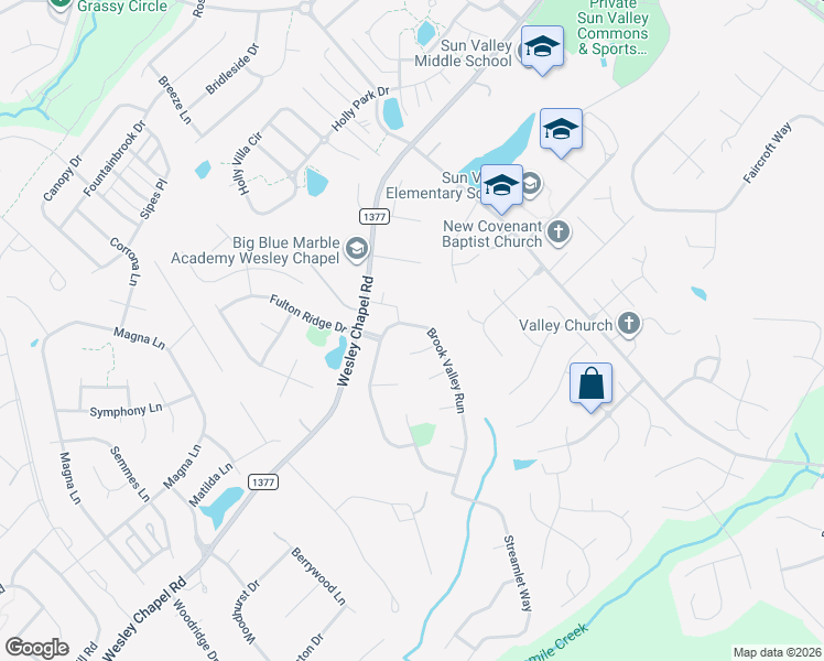 map of restaurants, bars, coffee shops, grocery stores, and more near 3013 Brook Valley Run in Monroe